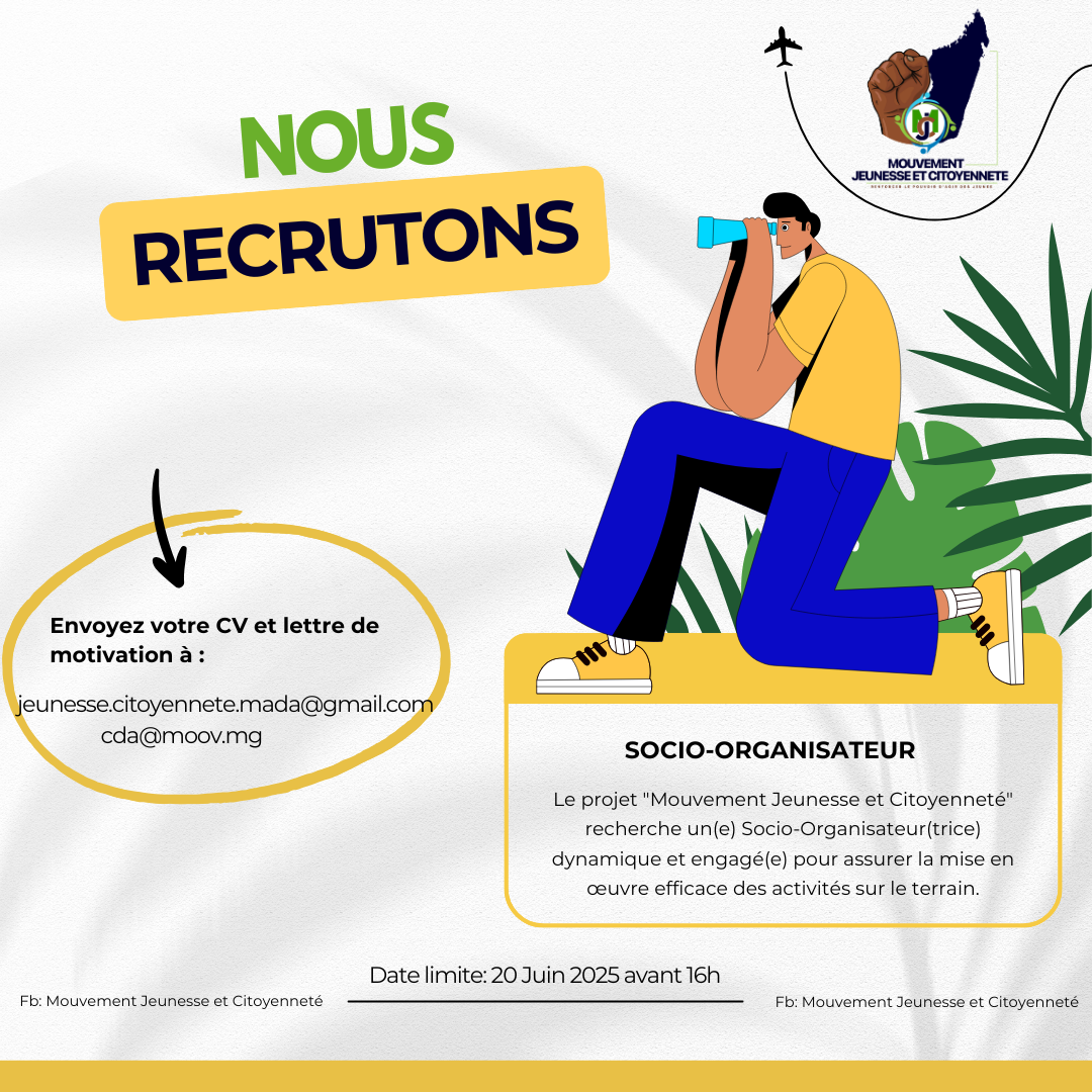 Post instagram recrutement entreprise illustration moderne jaune vert Post instagram recrutement entreprise illustration moderne jaune vert